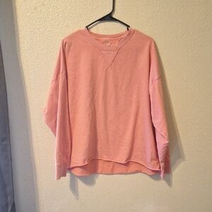 Aerie Pink-peach Crew Neck Sweater
